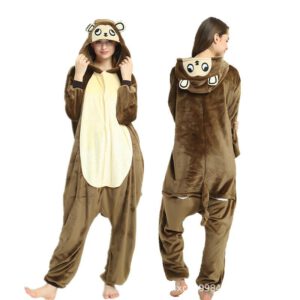 Bruine aap onesie