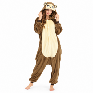 Bruine aap onesie