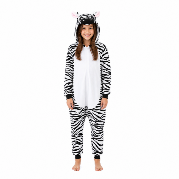 Zebra Onesie voor kinderen en volwassenen van Georgies Suites®