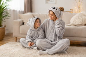 Koala onesie voor kinderen en volwassenen